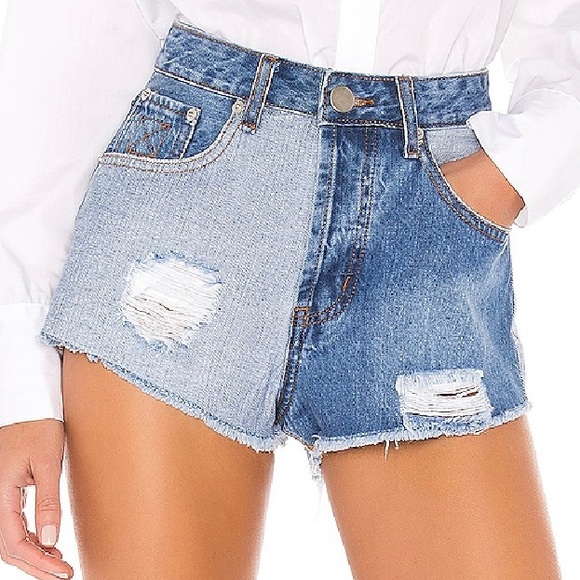 superdown Lydia Two Tone Shorts - Picture 2 of 4